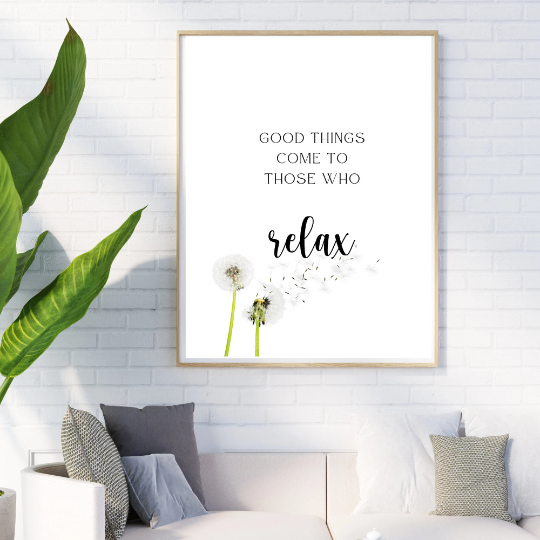Wall Art Inspirational Decor Good Things Come To Those